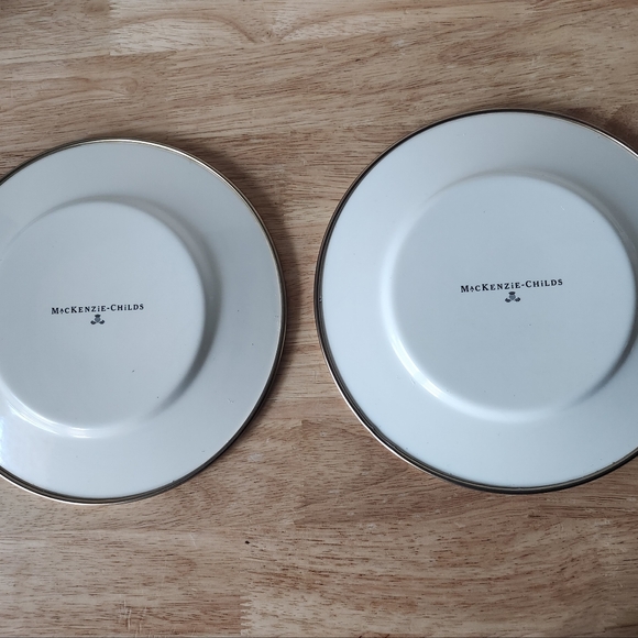 Set of 2 - Royal Check Salad/Dessert Plate - Picture 2 of 9